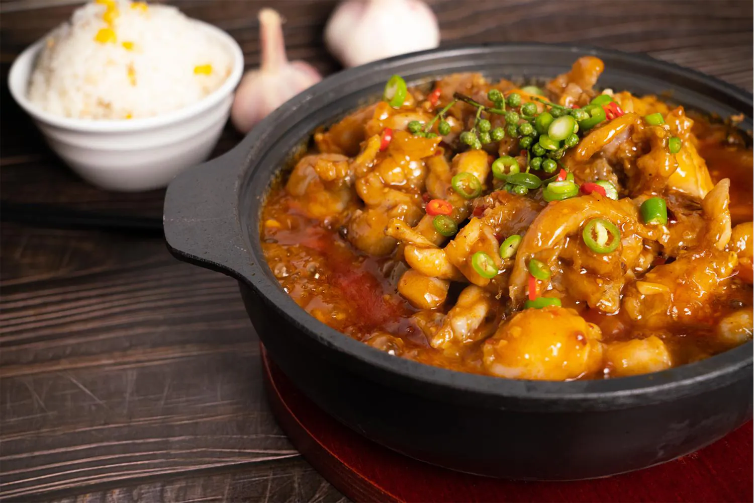 Spicy Frog Legs in Clay Pot at YYDS99 石锅煲, Chinese Restaurant in Walnut